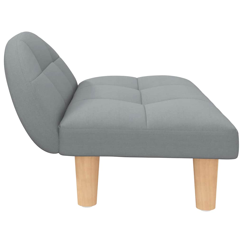 Dog Bed Light Grey 70 x 52 x 30 cm Fabric