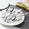 304 stainless steel western food knife, fork and spoon thick texture fishtail design high-end steak tableware set