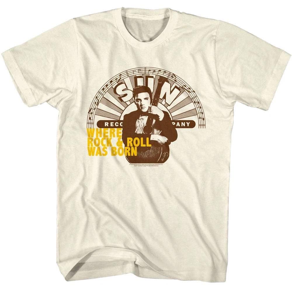 

Elvis Presley Where Rock & Roll was Born Men s T Shirt L
