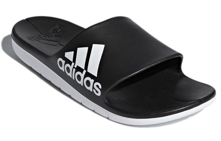 Adidas Aqualette Cloudfoam Slippers 'Black White' CM7928