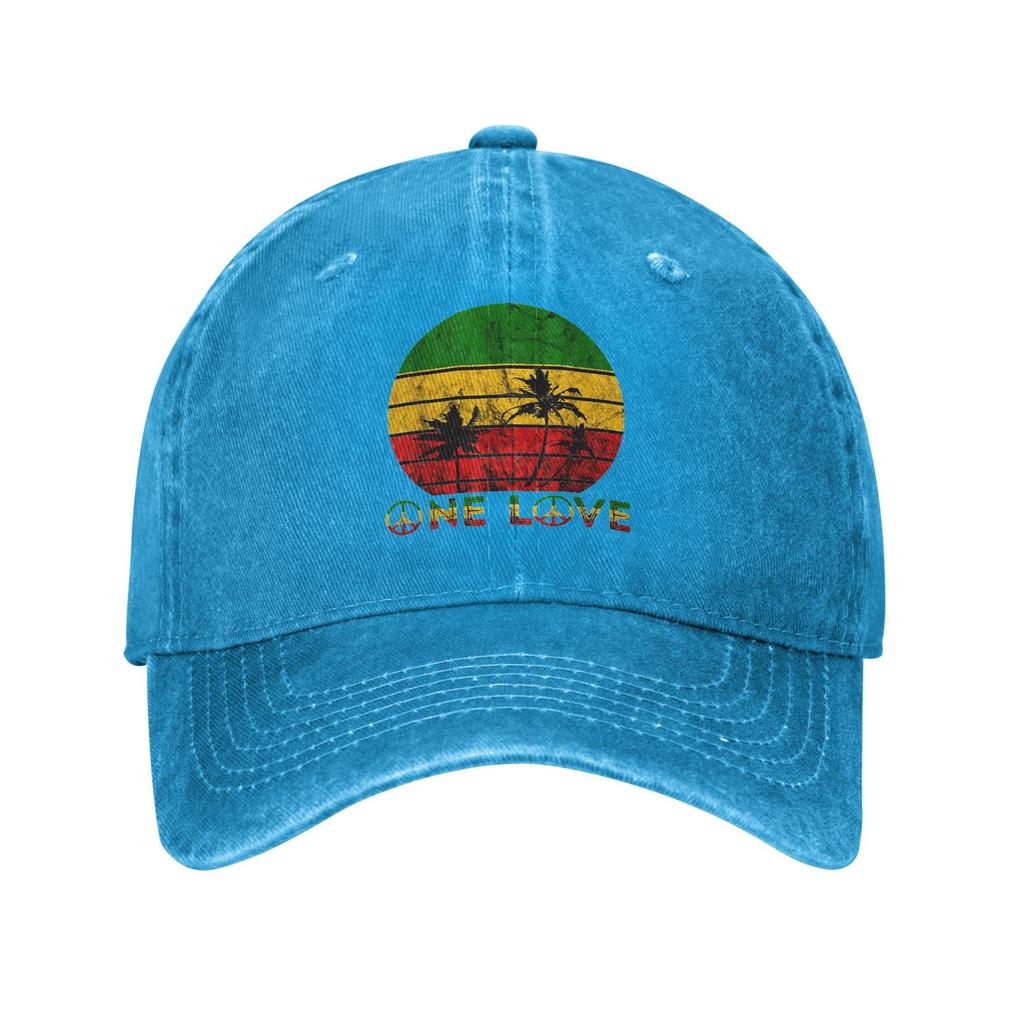 Harajuku Vintage Style Arts Bob Marley One Love Denim Cap Casual Baseball Caps Adjustable Hat Summer Unisex Baseball Hats