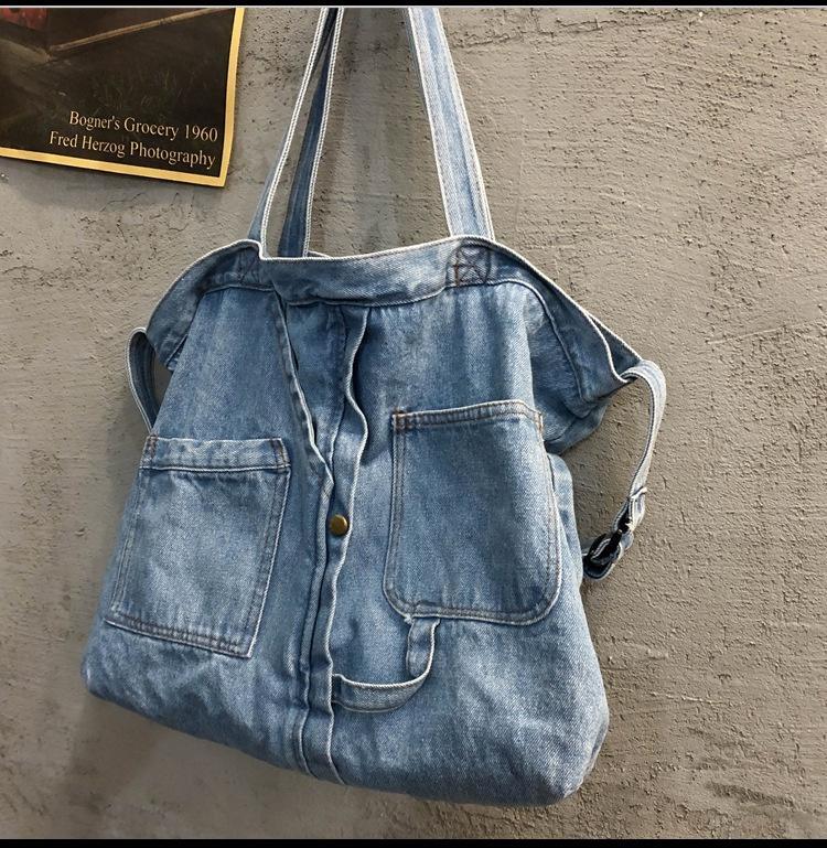 Denim-Umhängetasche für Damen, Umhängetasche, lässige Jeans-Taschen, Damen-Handtaschen, Denim-Tasche