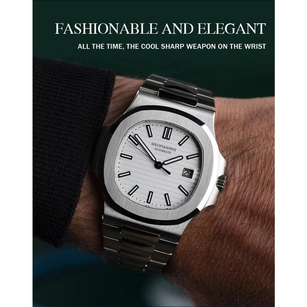 Specht & Söhne Mechanické náramkové hodinky pro muže 5711 Hodinky Miyota 8215 Sportovní hodinky Relogio Masculino