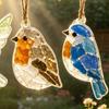 Sea Glass Suncatcher Ornament, Handmade Animal Ocean Sea Glass Acrylic Hanging Pendants, DIY Sea Glass Summer Hanging Ornament Decor, Valentine's Day
