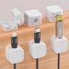 Magnetic Cable Organizer and Wall-Mounted Charging Clips for Phone and Data Cables