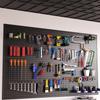 Stainless Steel Wall-Mounted Pegboard Tool Storage Panel
