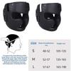 Casques de Kick Boxing Entièrement Recouverts Cuir PU Casques de Sparring d'Entraînement Casques de Protection pour Arts Martiaux Résistant noir rouge
