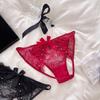 G-String Bowknot Lace Panties Flowers Big Bow Underpants Breathable Thong for Women  Home
