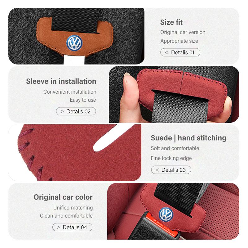 Car Seat Belt Buckle Clip Protector Anti-Scratch Seatbelt Cover For Volkswagen VW Scirocco Jetta Beetle Golf 4 5 6 Passat Polo zh0