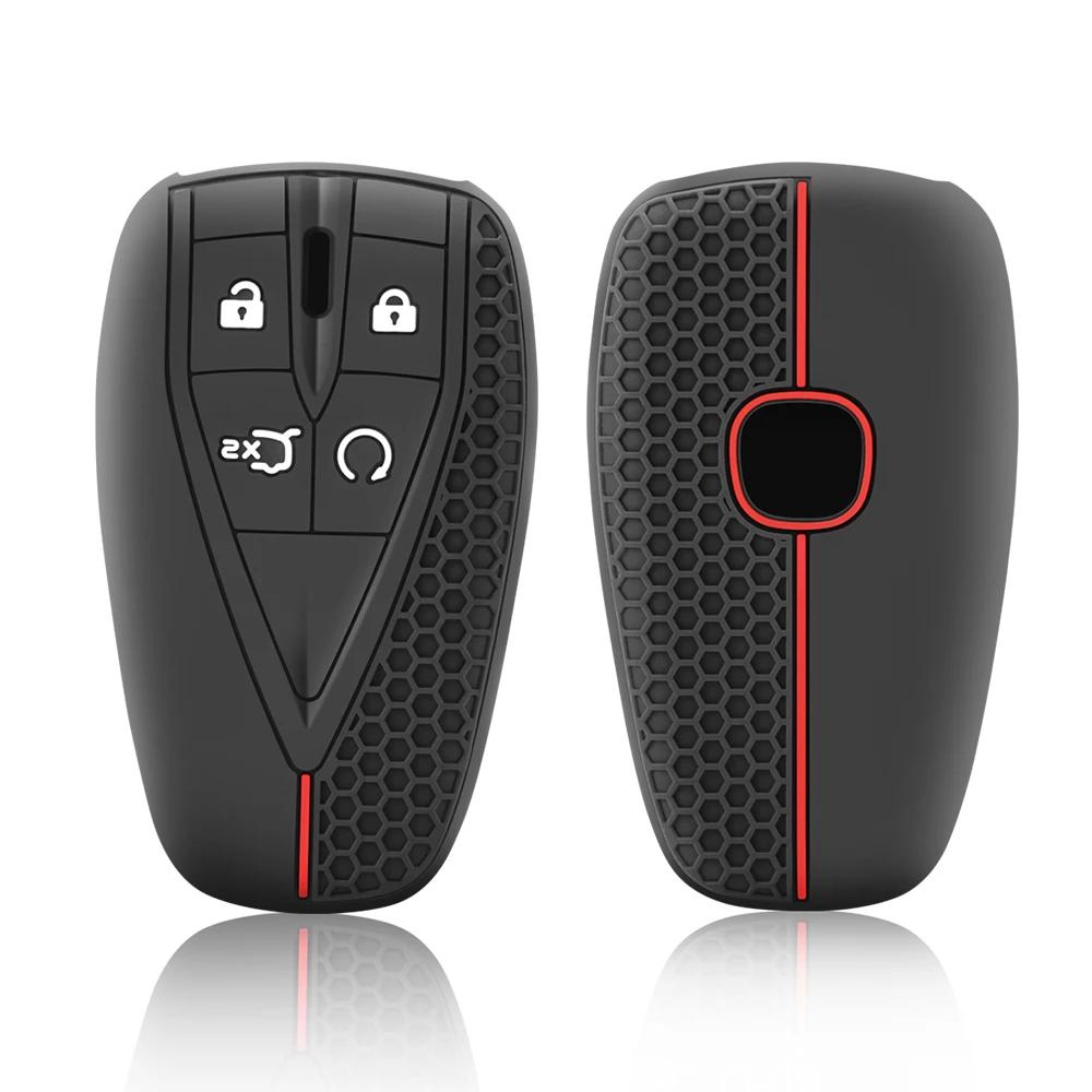 4 Buttons Silicone Car Remote Key Case Cover Shell For Changan CS35 Plus CS55 Plus CS75 Plus 2019 2020 Key Protector Bag Holder