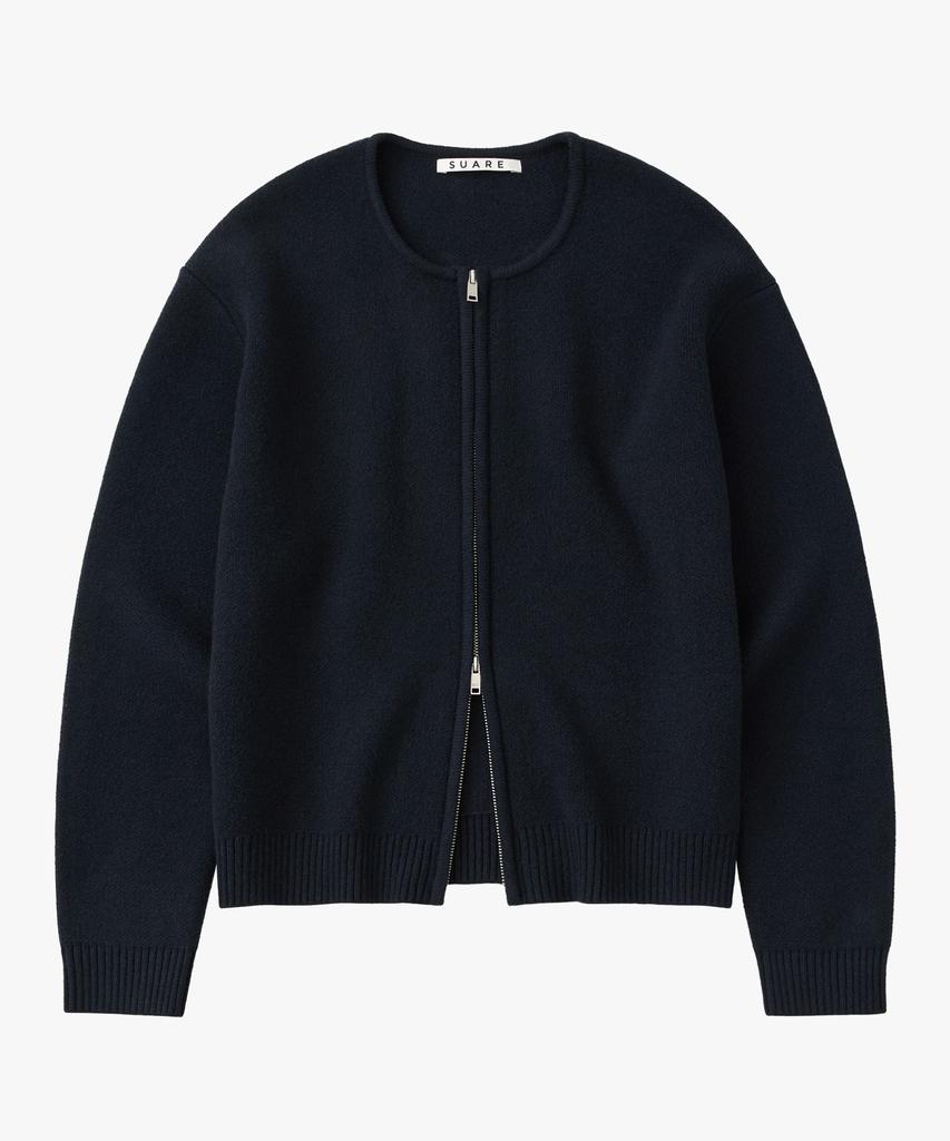 SUARE WOMEN Chromatic Washable Zip-Up Cardigan - 4 Colors