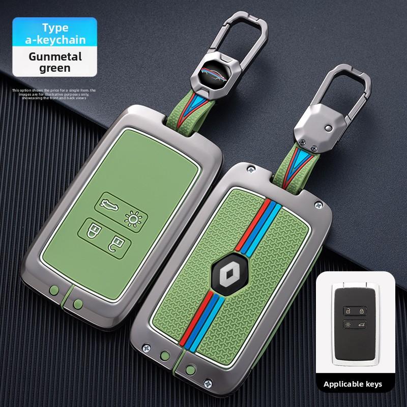 Interior Mouldings Zinc Alloy Car Key Case Cover Shell for Renault Captur Megane Talisman Espace Clio Zoe Koleos Scenic 4 Arkana