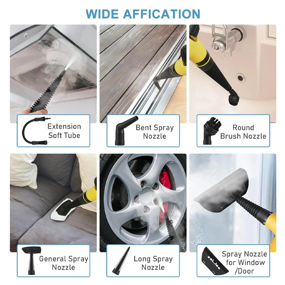 Hand held high temperature steam cleaner for car and home Multi functional cleaning tool Portable and powerful