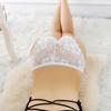 Women's Sexy Lace Panties Thong Low Waist Mesh Cutout Shorts Panties Hip Lift Panties