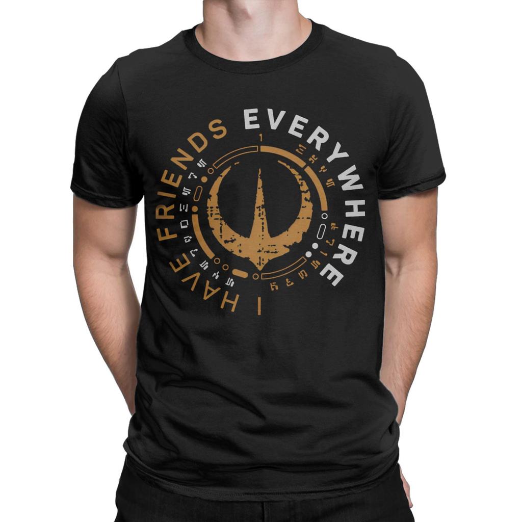 I Have Friends Everywhere Andor  T Shirt  Harajuku T-Shirts Short-Sleeved Tops Summer Pure Cotton Crewneck Plus Size Tees
