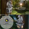 Čtení Kniha Drak Solární Světlo Venkovní Nástěnné Dekorativní Dračí Lampa Pryskyřičná Dračí Lampa Dekorace Pro Verandu Terasu Dvorek Zahrada