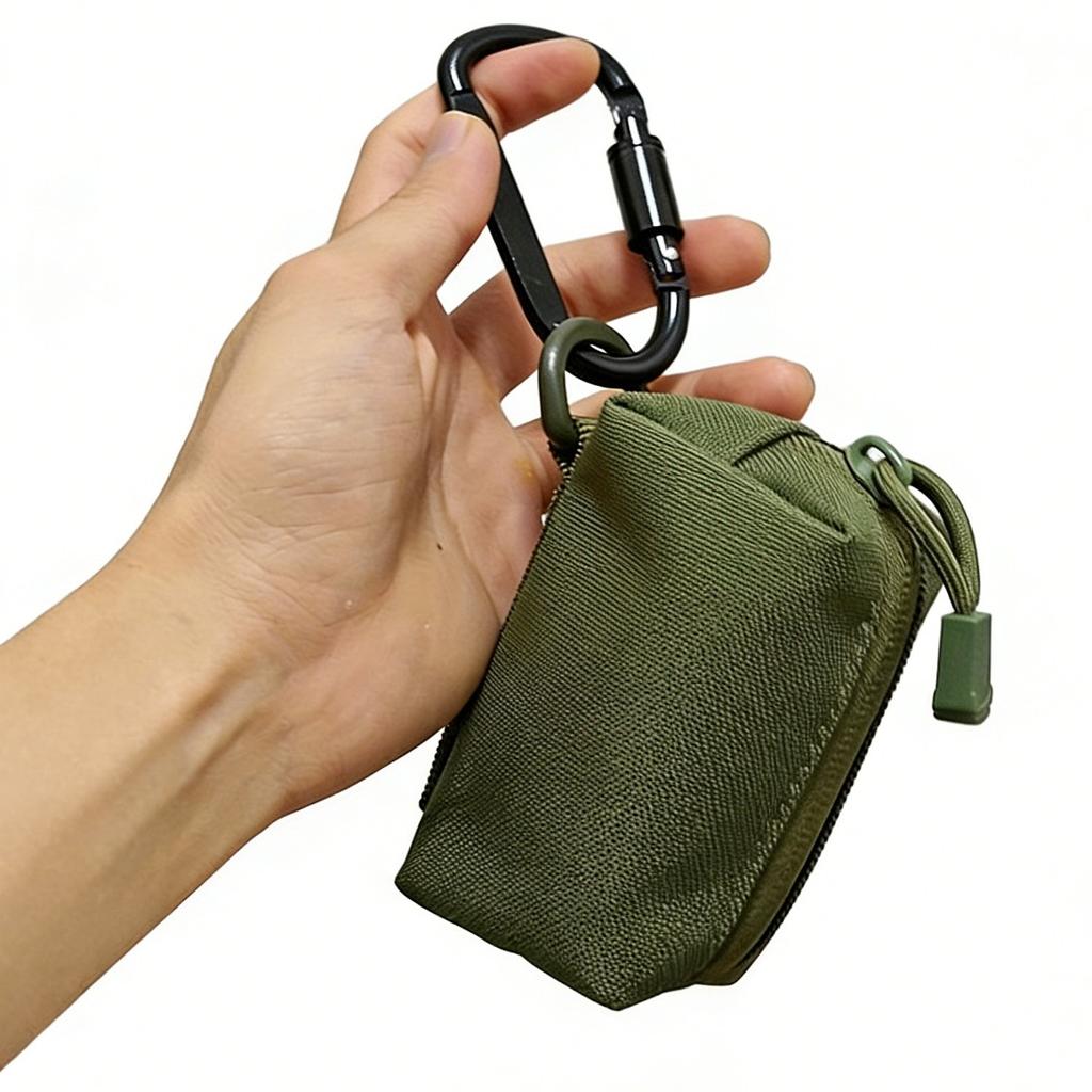 Utomhus Camping EDC Molle Plånbok Vattentät Bärbar Rese Dragkedja Midjeväska för Camping Vandring Jakt EDC Pouch