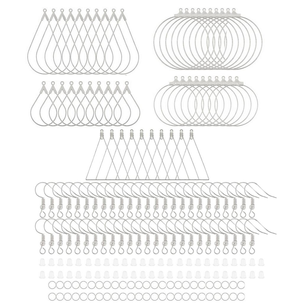 Professional Jewelry Makers Present 200Pcs Earring Hooks Jewelry Making Finding Suitable for Hand-making Ear Jewelry