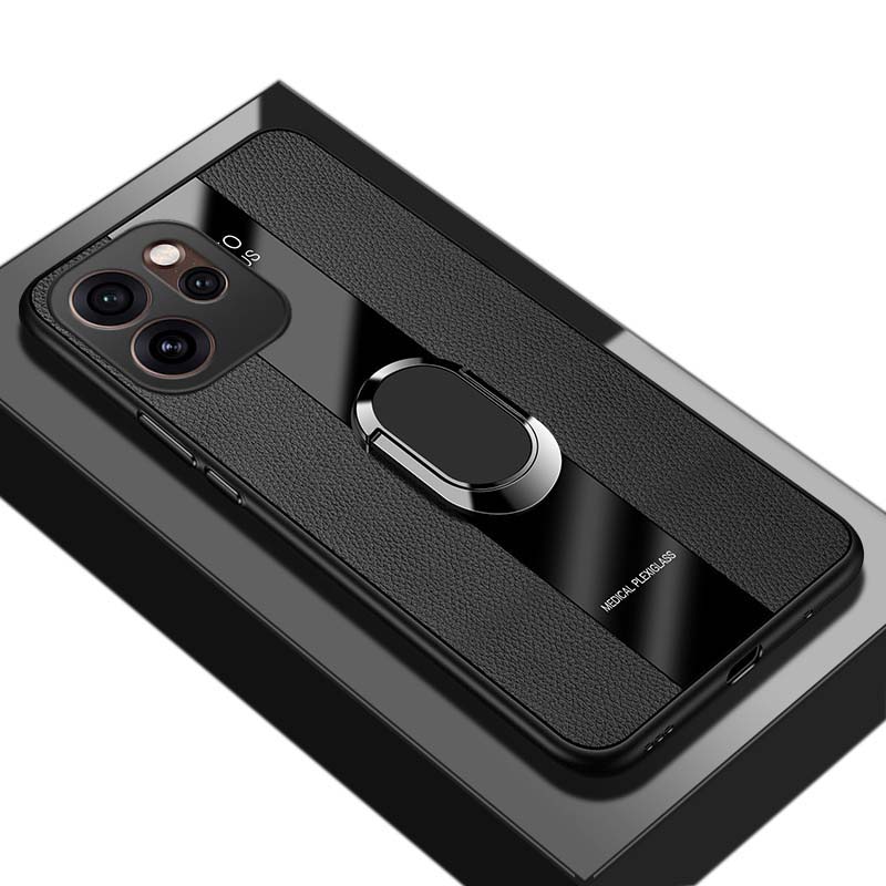 For OPPO Reno 15 Pro Max Case Business Elliptical Bracket All-Inclusive Shockproof Leather Soft Silicone Fashion for OPPO Reno15 Pro Max Back Cover