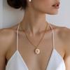 Floral Charm Necklace Adjustable Plant Series Collarbone Chain Flower Pendant Neckchain Daily Accessory Gift