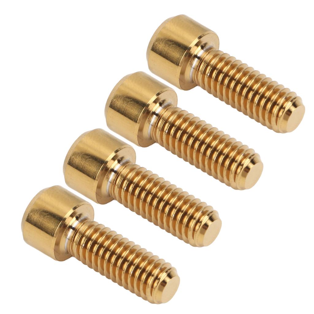 4Pcs Mountian Bike Brake Screws   Alloy M6 16mm Bike Disc Brake Clamp   Fixed Screw   Accessories