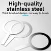4Pcs 50/90/95/98 Calibre Baking Cup Gaskets Rust-proof Anti Scald Stainless Steel Gaskets Professional Heat Resistant