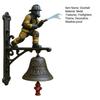 Salute To Firefighters Doorbell Weather-proof Vintage Metal Sound The Alarm Door Bell Home Office Entrance Decorative Welcome Bell