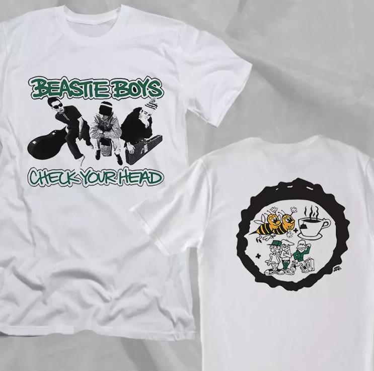 Beastie Boys Band Check Your Head Retro Style Double Sided T-Shirt