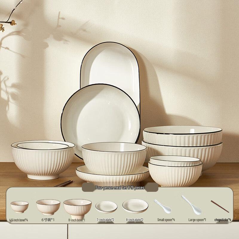 

Japanese Style Colored Glaze Ceramic Dinnerware Set