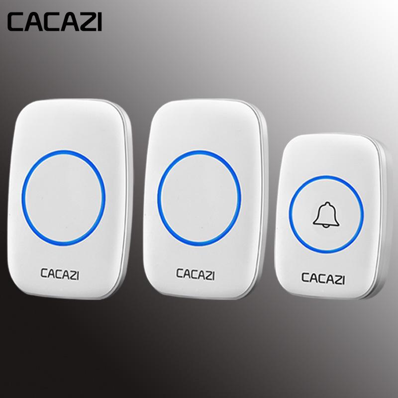 Kajia Si Wireless Waterproof Doorbell with Long-Range Remote and One-to-Two Calling Function for Home Use