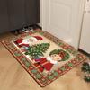 Christmas Decorative Doormat Non-Slip & Durable Entrance Hallway Doormat Bathroom Rug Festive Home Decor
