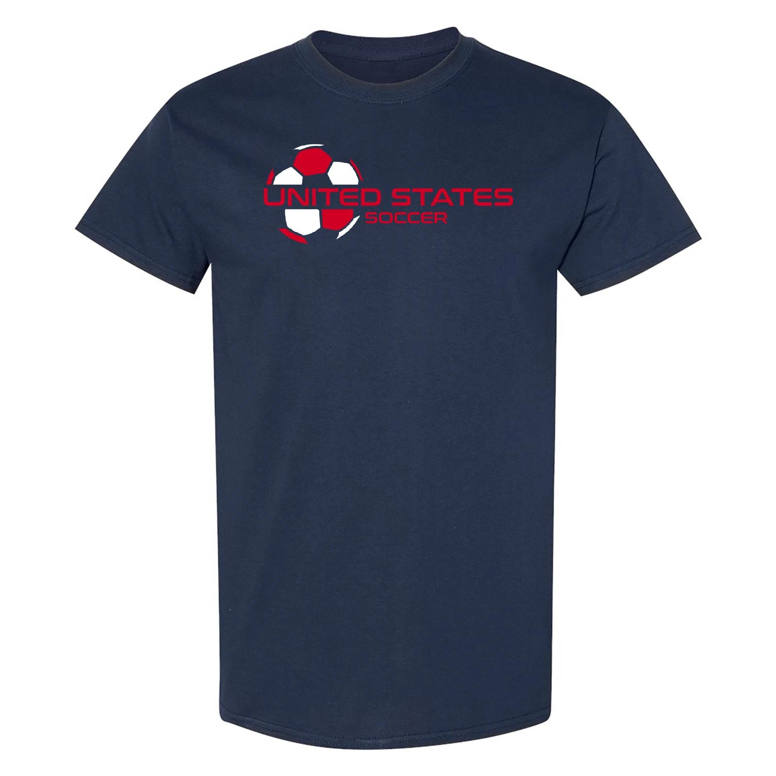 United States Football Strike - Soccer Sports Team T Shirt - Navy S