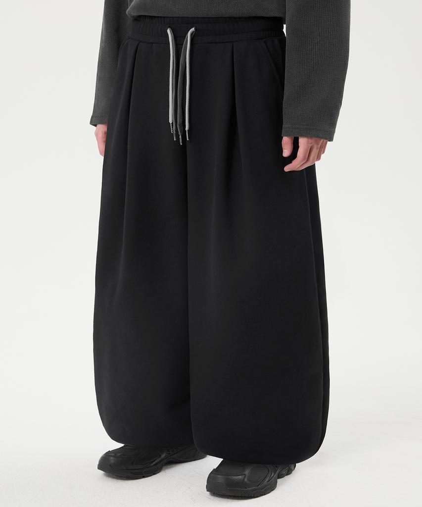 TRILLION Patch Double String Balloon Fit Jogger Pants_3Color