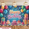 2D Gold Chain Dollar Birthday Backdrop Hip Hop Party Photography Background