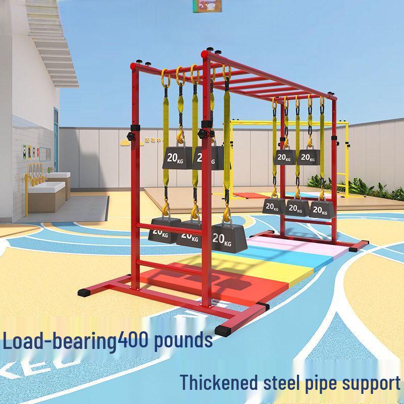 Kids' Adjustable Mobile Climbing Ladder & Pull-up Bar