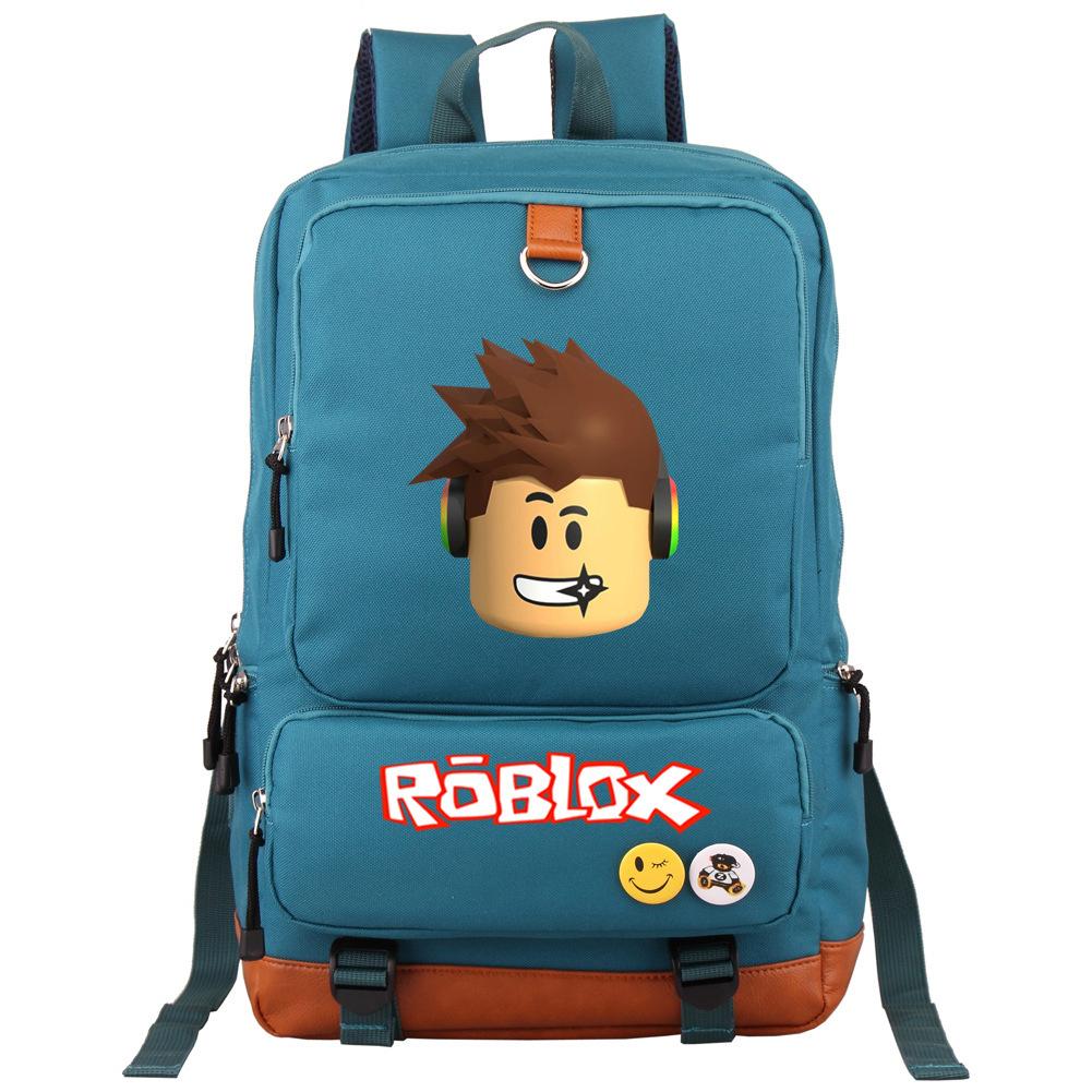 Virtual World Roblox Backpack Men'S And Women'S Travel Bag Computer Bag Student School Bag Anime Cartoon Backpack