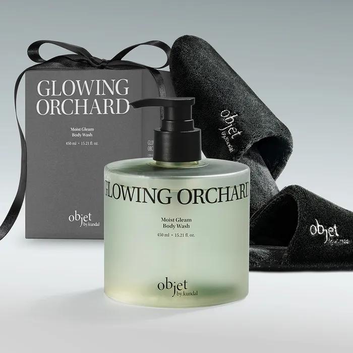 

Objetbykundal Увлажняющий гель для душа 450 мл и набор комнатных тапочек Glowing Orchard