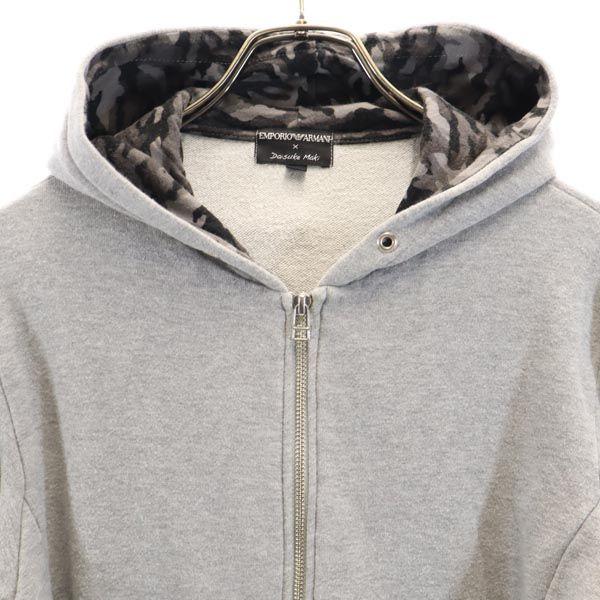 EMPORIO ARMANI×Daisuke Maki Camouflage Long Sleeve Sweat Zip Hoodie S Men's Used