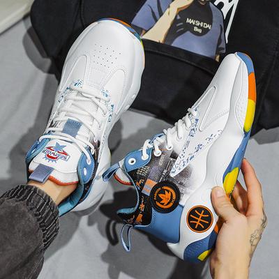 Sports and Leisure Shoes High-top Basketball Shoes 22 New Autumn and Winter Dad Trendy Shoes