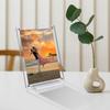 Acrylic Picture Frame 7x5 Inch Picture Floating Display Clear Magnetic Acrylic Frame Double Sided Photo Frame for Desktop Stand (Clear (1 Pack, 5X7)