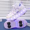 Roller Skate Shoes Kids Sneakers With 4 Wheels LED Light Luminous Children Glowing Fashion Outdoor Sports Shoes Girls Boys Gifts