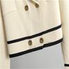 Autumn And Winter Knitted Wide Leg Pants Two Piece Suit Short Style Small Fragrance Fashionable Casual Suit For Women
