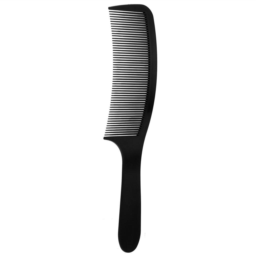 Comb Hair Plastic Curved Detangling Haircutting Combs Fine Teeth for Salon Household Barber