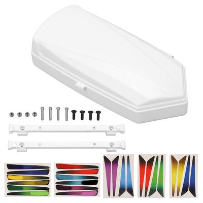 Caixa de Armazenamento de Mala de Bagagem para Porta-Malas de Teto de Carro RC para 1 10 1 8 Peças de Upgrade de Carro de Controle RemotoBranco