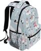 Colorful Alpaca Cactus Backpack, Cartoon Alpacas & Cacti Design, Durable Daily Bag, Perfect for Youth