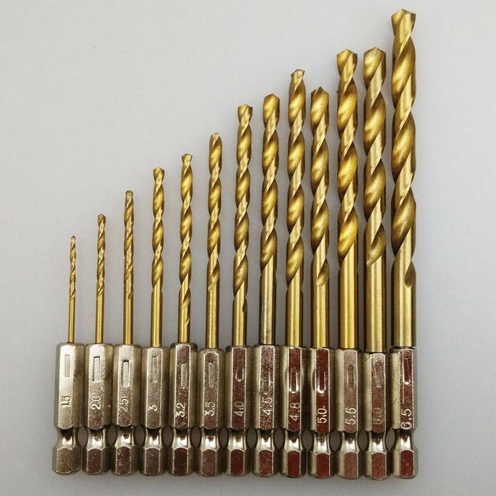 1.5mm-6.5mm HSS Drill Bit 13pcs High Speed Steel Tool