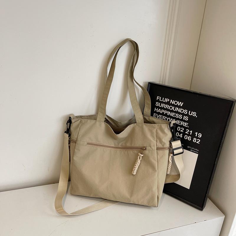 Spring New Foreign Style Niche Large-capacity Bag 2025 Fashionable Simple Women's Trend One-shoulder Messenger Tote Bag