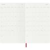 Moleskine 2026 Weekly Diary, July Start, 18 Months, Large Size (13cm x 21cm), Softcover, Scarlet