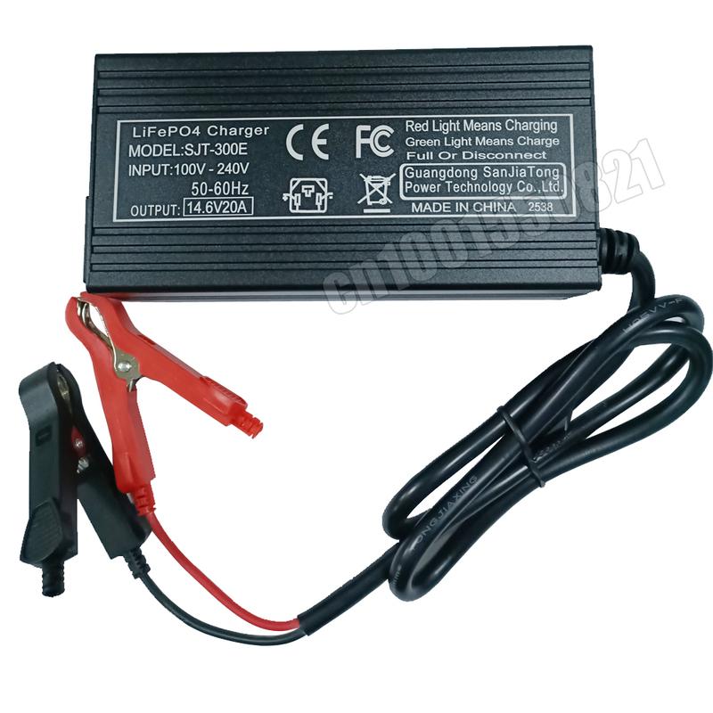 12V 20A Smart Lifepo4 Battery Charger 4S 14.6V High Power Charger For Lithium Iron Phosphate Battery Chargers EU Plug