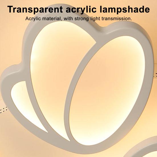 Lampă de plafon LED pentru living Lumină moale Protecție ochi Lampă cu reglare inteligentă Design petală Lampă Economisire energie Iluminat decor pentru casă